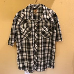 Dickies plaid collared shirts